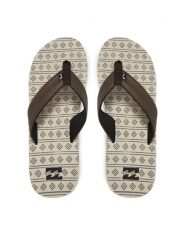 Billabong Japonki EBYL100030 Brązowy. Brązowe japonki Billabong, bez wzorów, ze skóry. Za 139.99 zł.