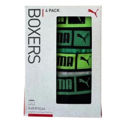 Bokserki męskie Puma BASIC PLACED LOGO ELASTIC 4-PACK 93866803. Bokserki Puma, m, bez wzorów, z bawełny. Za 215.12 zł.