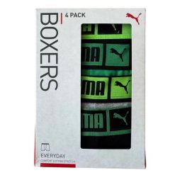 Bokserki męskie Puma BASIC PLACED LOGO ELASTIC 4-PACK 93866803 r M. Bokserki Puma, m, bez wzorów, z bawełny. Za 202.43 zł.
