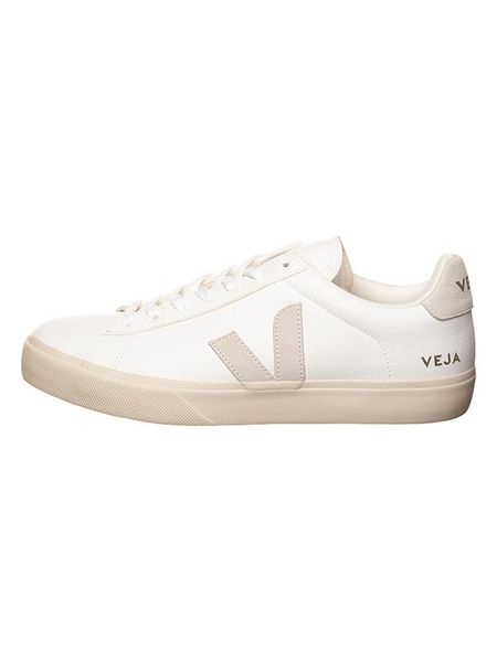 Veja Skórzane sneakersy "Campo" w kolorze biało-kremowym rozmiar: 43. Białe buty sportowe casual Veja, bez wzorów, bez zapięcia. Za 415.80 zł.