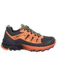 CMP Buty turystyczne "Laky Fast" w kolorze czarno-pomarańczowym rozmiar: 44. Czarne buty trekkingowe CMP, bez wzorów, z materiału, bez zapięcia, outdoorowe. Za 244.15 zł.