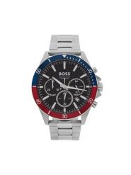 BOSS Zegarek Troper 1514108 Srebrny. Szare, analogowe zegarki Boss, srebrne. Za 1,229.00 zł.