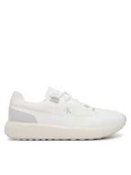 Calvin Klein Jeans Sneakersy Athleisure Runner Tech Ripstop YM0YM01205 Biały. Białe buty sportowe casual Calvin Klein Jeans, bez wzorów, z jeansu, bez zapięcia. Za 279.99 zł.