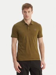 Napapijri Polo Elbas NP0A4GB4 Zielony Regular Fit. Zielone koszulki polo Napapijri, l, bez wzorów, z bawełny, bez kołnierzyka, bez ramiączek. Za 299.99 zł.