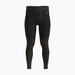 Spodnie termoaktywne męskie ODLO Fundamentals Performance Warm Bl Bottom Long. Czarne bielizna termoaktywna ODLO, m, bez wzorów, bez ramiączek, narciarskie. Za 169.99 zł.