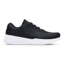 Buty treningowe męskie Under Armour Edge Leather. Czarne buty treningowe Under Armour, bez wzorów. Za 199.99 zł.