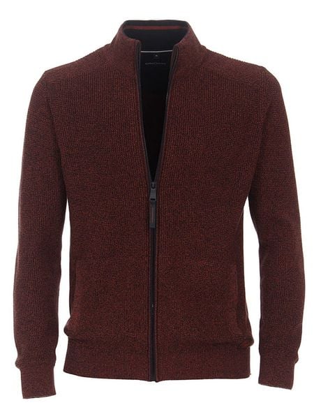 CASAMODA Kardigan w kolorze bordowym rozmiar: L. Czerwone swetry rozpinane CASAMODA, l, bez wzorów, ze splotem, bez kołnierzyka, bez ramiączek. Za 237.95 zł.