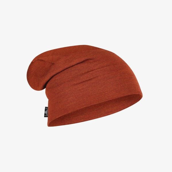 Czapka wełniana Buff Heavyweight Merino Wool Hat. Brązowe czapki zimowe Buff, bez wzorów, z wełny. Za 162.99 zł.