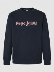 Pepe Jeans Bluza "Somers Crew" w kolorze granatowym rozmiar: XL. Niebieskie bluzy Pepe Jeans, xl, bez wzorów, z bawełny, bez kaptura. Za 119.40 zł.