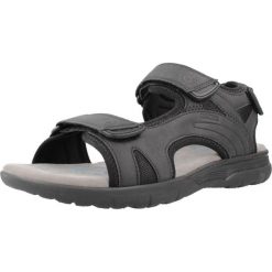 Sandały GEOX U SPHERICA EC5 Czarny. Czarne sandały Geox, z syntetyku, bez zapięcia. Za 290.99 zł.