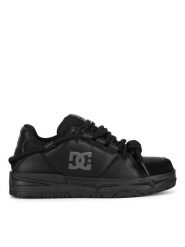 DC Sneakersy RS-23M07073 Czarny. Czarne buty sportowe casual DC, bez wzorów, ze skóry, bez zapięcia. Za 299.99 zł.