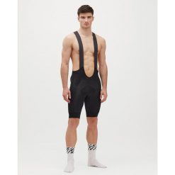 Spodenki rowerowe (na szelkach) męskie SILVINI Men Bib shorts GAVIA. Czarne spodenki rowerowe Silvini, l, bez wzorów. W wyprzedaży za 419.99 zł.