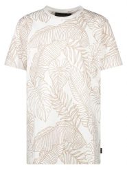 Cars Jeans Koszulka "Lenno" w kolorze biało-beżowym rozmiar: XL. Białe bezrękawniki Cars Jeans, xl, bez wzorów, z jeansu, bez kołnierzyka, bez ramiączek. Za 44.30 zł.