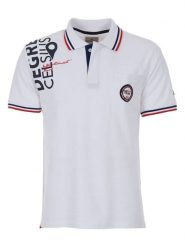 Peak Mountain Koszulka polo "Calor" w kolorze białym rozmiar: XL. Białe koszulki polo sportowe Peak Mountain, xl, bez wzorów, z bawełny, bez kołnierzyka, bez ramiączek. Za 106.13 zł.