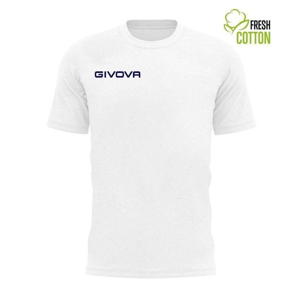 Bawełniana koszulka Givova Fresh White White 2xl. Białe t-shirty sportowe Givova, bez wzorów, z bawełny, bez ramiączek, do piłki nożnej. Za 59.82 zł.