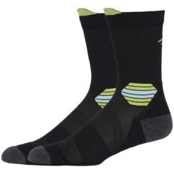 Skarpetki sportowe dla dorosłych ASICS Fujitrail Run Crew Sock. Czarne skarpetki sportowe ASICS, bez wzorów, z elastanu. Za 59.99 zł.