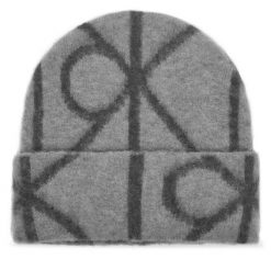 Czapka Calvin Klein. Szare czapki zimowe CALVIN KLEIN, bez wzorów. Za 299.99 zł.