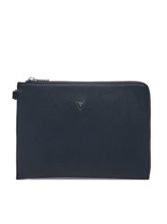 Guess Saszetka PMBASA P5235 Granatowy. Niebieskie saszetki i nerki Guess, z aplikacjami, ze skóry. Za 189.99 zł.