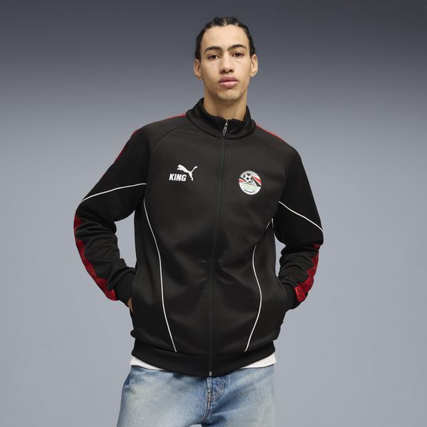 Męska kurtka Egiptu KING Anthem PUMA. Czarne kurtki Puma, m, bez wzorów, z materiału, bez kaptura. Za 389.00 zł.