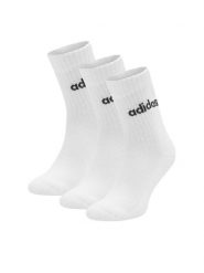 Adidas Skarpety długie C-HT3455 3-PACK Biały. Białe paski Adidas, bez wzorów, z bawełny. Za 49.99 zł.