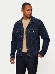 Mustang Kurtka jeansowa Dallas 1015542 Granatowy Regular Fit. Niebieskie kurtki Mustang, m, bez wzorów, z bawełny, bez kaptura. Za 224.99 zł.
