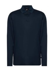 BOSS Polo 50570431 Granatowy Regular Fit. Niebieskie koszulki polo Boss, m, bez wzorów, bez kołnierzyka, bez ramiączek. Za 629.99 zł.