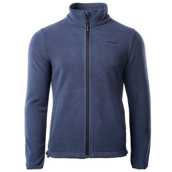 Polar męski Hi-Tec Henis - granatowy, Rozmiar L. Niebieskie bluzy z polaru Hi-tec, l, bez wzorów, z materiału, bez kaptura. Za 104.99 zł.