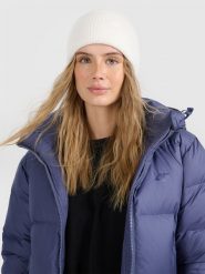 4F Czapka beanie uniseks - biała Uniwersalny. Białe czapki zimowe 4F, bez wzorów, z materiału. Za 69.99 zł.