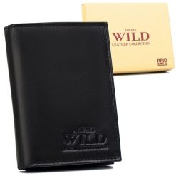 Portfel skórzany Always Wild N4-P-SCR czarny. Czarne portfele Always Wild, bez wzorów, ze skóry. Za 37.99 zł.