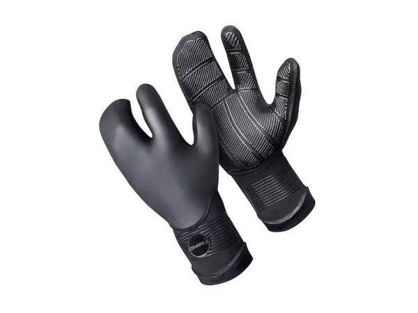 Rękawiczki neoprenowe do sportów wodnych ONeill Psycho Tech 5mm Lobster. Czarne rękawiczki O'Neill, bez wzorów, z materiału. Za 309.99 zł.