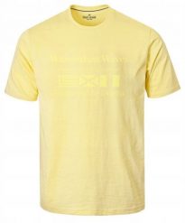 Bawełniana, Męska Koszulka (T-Shirt) - Pako Jeans - Żółta. Żółte bluzki z długim rękawem Pako Jeans, l, bez wzorów, z bawełny, bez kołnierzyka, bez ramiączek. Za 75.00 zł.