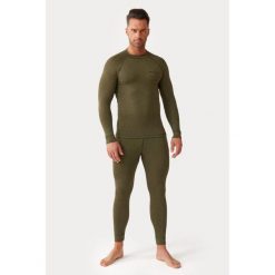 Bielizna termoaktywna męska Rough Radical Hunter. Zielona bielizna termoaktywna ROUGH RADICAL, m, bez wzorów, z bawełny, bez ramiączek, na fitness i siłownię. Za 179.90 zł.