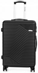 Walizka podróżna na kółkach Sapphire ST-140 DUO - duża ABS. Czarne walizki Sapphire, bez wzorów, z gumy, duże. Za 154.80 zł.