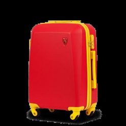 Walizka kabinowa Wings x Jagiellonia 20" RED. Czerwone walizki Wings, bez wzorów, z materiału. Za 179.90 zł.