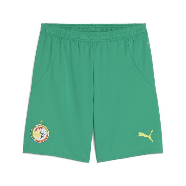Męskie szorty Senegal 2025 PUMA. Zielone krótkie spodenki sportowe Puma, m, z aplikacjami, sportowe. Za 199.00 zł.