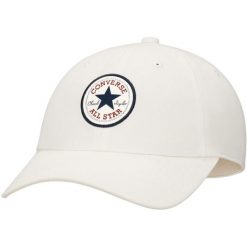 Czapka Converse All Star Patch Baseball Hat, Dla obu płci. Białe czapki z daszkiem Converse, bez wzorów, z poliesteru. Za 190.00 zł.