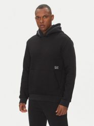 EA7 Emporio Armani Bluza 7M000141 AF13538 UC001 Czarny Regular Fit. Czarne bluzy EA7 Emporio Armani, m, bez wzorów, z syntetyku, bez kaptura. Za 559.99 zł.