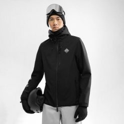 Kurtka snowboardowa męska Siroko W2 McKinley. Czarne kurtki SIROKO, m, bez wzorów, z softshellu, bez kaptura. W wyprzedaży za 339.00 zł.