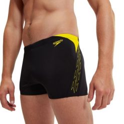 Kąpielówki męskie spodenki kąpielowe Speedo HyperBoom Splice. Czarne kąpielówki Speedo, m, bez wzorów. Za 129.99 zł.