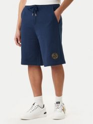 Versace Jeans Couture Szorty sportowe 80GADT03 CF01T Granatowy Regular Fit. Niebieskie krótkie spodenki sportowe Versace Jeans Couture, l, bez wzorów, z bawełny. Za 629.99 zł.