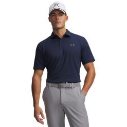 Polo z krótkim rękawem Mężczyzna UNDER ARMOUR UA MATCHPLAY POLO. Niebieskie koszulki polo Under Armour, m, bez wzorów, z materiału, bez kołnierzyka, bez ramiączek. Za 315.10 zł.