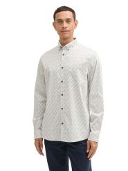 Tom Tailor Koszula w kolorze kremowym rozmiar: XL. Brązowe koszule Tom Tailor, xl, bez wzorów, z bawełny, bez kołnierzyka, bez ramiączek. Za 79.21 zł.