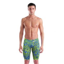Spodenki startowe pływackie Arena Powerskin ST Next Jammer Snake Green. Zielone odzież kąpielowa Arena, m, bez wzorów, sportowe. Za 399.00 zł.