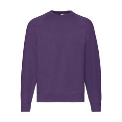 Bluza Fruit of the Loom Classic. Fioletowe bluzy Fruit of the Loom, m, bez wzorów, bez kaptura. Za 64.25 zł.