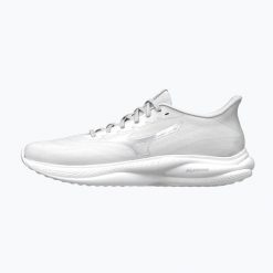 Buty do biegania Mizuno Revolt 4 white/galaxy. Szare buty do biegania Mizuno, bez wzorów, bez zapięcia, do biegania. Za 349.99 zł.