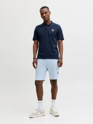 Jack & Jones Koszulka polo "Alliance" w kolorze granatowym rozmiar: M. Niebieskie koszulki polo Jack & Jones, m, bez wzorów, z bawełny, bez kołnierzyka, bez ramiączek. Za 60.99 zł.