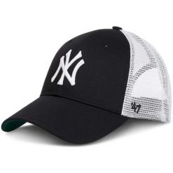 Czapka z daszkiem 47 Brand NY New York Yankees Branson B-BRANS17CTP-BK. Czarne czapki z daszkiem 47 Brand, bez wzorów. Za 92.00 zł.
