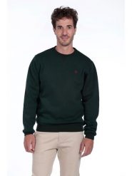 The Time of Bocha Bluza w kolorze ciemnozielonym rozmiar: XXL. Zielone bluzy The Time of Bocha, xxl, bez wzorów, z bawełny, bez kaptura. Za 104.99 zł.