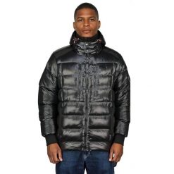 Kurtka męska Geographical Norway BAPTISTE BLACK DB MEN 056, czarna. Czarne kurtki Geographical Norway, na zimę, m, bez wzorów, z materiału, bez kaptura. Za 219.00 zł.