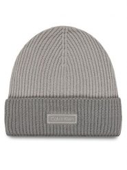 Calvin Klein Czapka LV04D8029G Szary. Szare czapki zimowe CALVIN KLEIN, bez wzorów, z materiału. Za 219.99 zł.